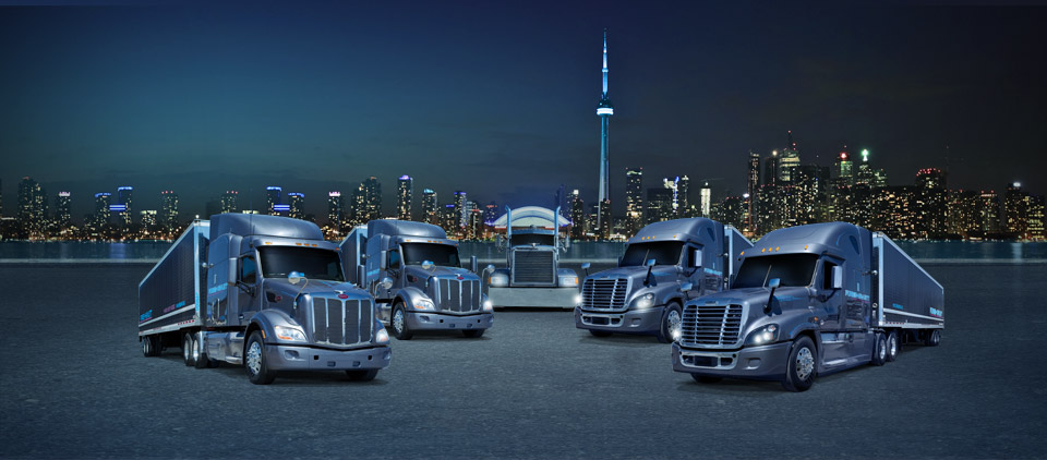 Forbes-Hewlett Transport fleet of trucks Toronto/Chicago